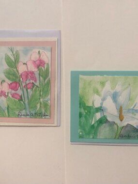 Watercolor Hand Painted Cards